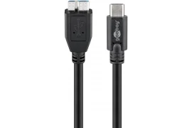 Kabel USB-C - USB 3.0 micro-B DO DYSKÓW PRZENOŚNYCH 0,6m Goobay