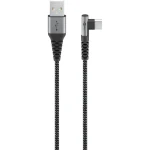 Kabel USB-C - USB-A 2.0 60W KĄTOWY oplot tekstylny Goobay 0,5m