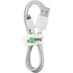 Kabel USB-C - USB typu A 2.0 Goobay Biały 1m