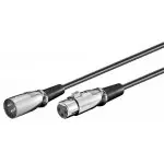 Kabel XLR gniazdo (3-pin) - XLR wtyk (3-pin) Goobay 2m