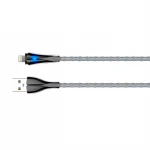 Kabel z diodą LED do szybkiego ładowania USB-A / Lightning 1m szary LS461L