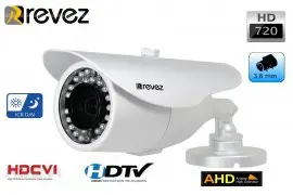 Kamera CCTV AHD  HD 720p Revez RZ-AHD-720-3V widoczność w nocy 15m IR