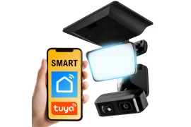 Kamera zewnętrzna z lampą i panelem solarnym WiFi IP z aplikacją Smart Life Tuya Spacetronik SL-C62B