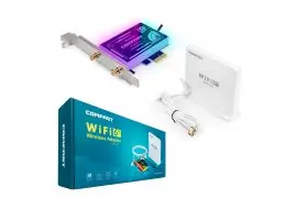 Karta sieciowa ARGB Wi-Fi na PCI-E AX3000-CP Wi-Fi 6 BT DualBand Radiator Stand z Bluetooth 5.1 Comfast