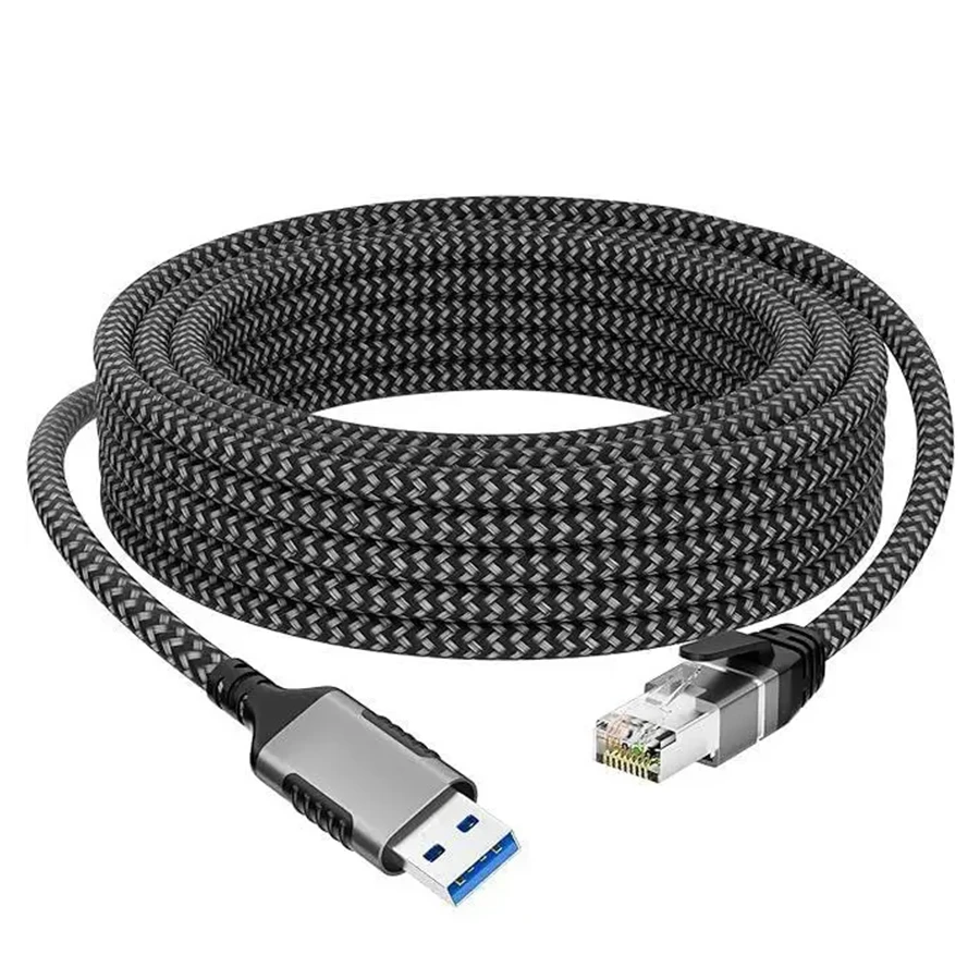USB-Gigabit-Netzwerkkarte, Ethernet-Adapterkabel USB-A 3.0 auf RJ45 Spacetronik, 5m