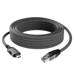 USB-Gigabit-Netzwerkkarte, Ethernet-Adapterkabel USB-C auf RJ45 Spacetronik, 5m