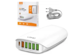 Ładowarka 6 portowa 65W PD QC3.0 Auto ID SCP AFC LDNIO A6573C