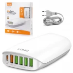 Ładowarka 6 portowa 65W PD QC3.0 Auto ID SCP AFC LDNIO A6573C