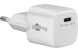 Ładowarka sieciowa USB-C NANO mała 30W Power Delivery Goobay biała