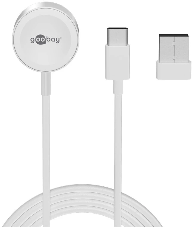 Ładowarka USB-C do Apple Watch od series 2 i nowszych 2,5W Goobay biała