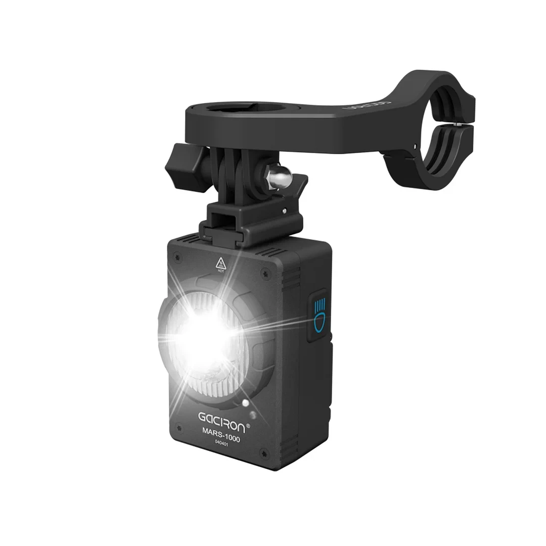 Front-Fahrradlampe mit Halterung Gaciron Mars 1000 lm, Fernbedienung, 3000 mAh