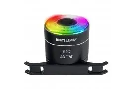Lampka Rowerowa Tylna ładowana USB, LED RGB Metalowa Obudowa Antusi BL_Q1