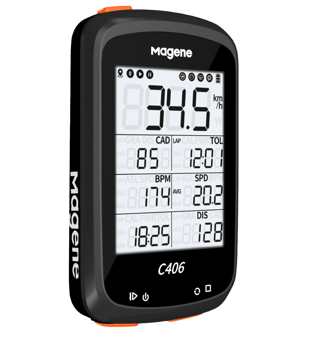 Fahrradcomputer GPS Magene C406 Schwarz