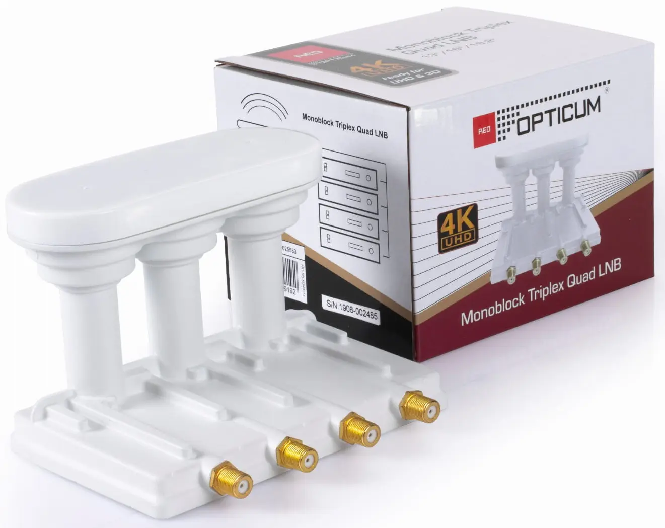 Konwerter MONOBLOCK TRIPLEX QUAD 3 stopnie OPTICUM RED