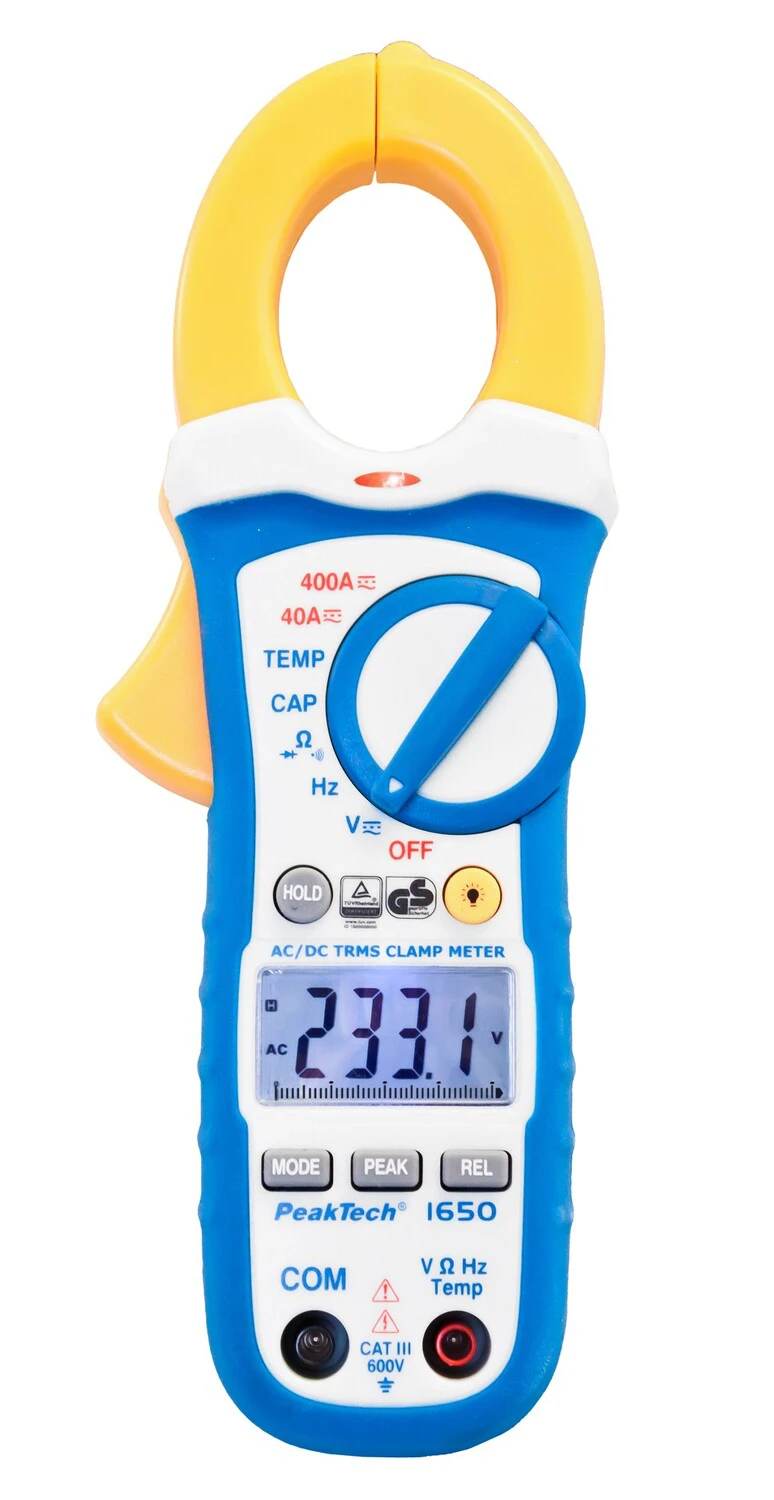 TrueRMS 400 A AC/DC PeakTech 1650 Strommesszange