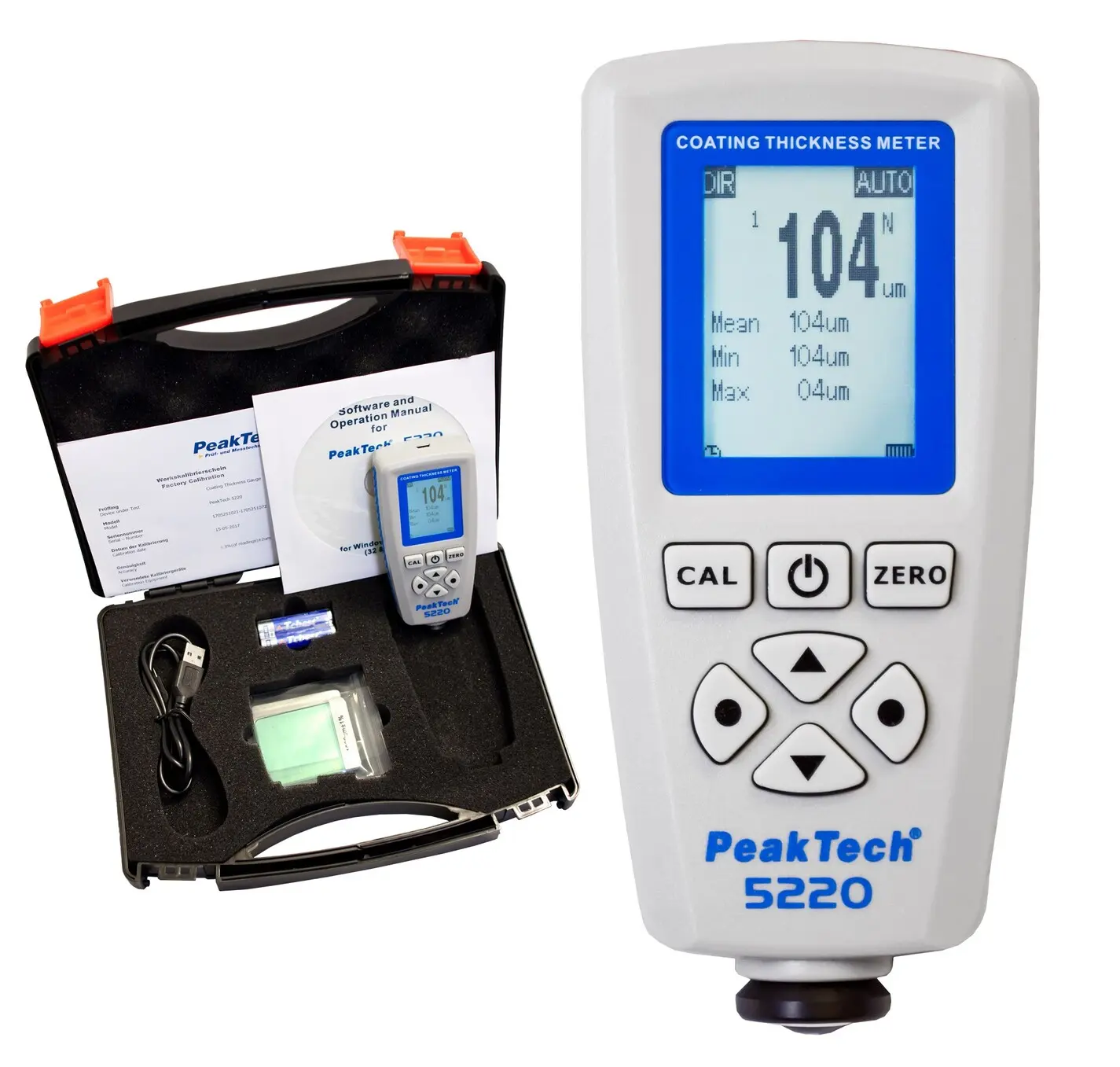 Miernik grubości powłok lakieru PeakTech 5220