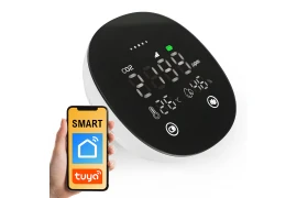Bezprzewodowy czujnik czadu CO2 z LED ZB-DC02 3w1