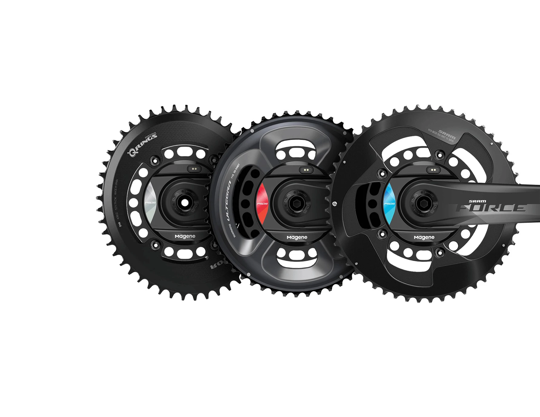 Power meter Spider 110BCD 8x SRAM AXS Force Red22 Quark ANT+ Magene P505-S1108