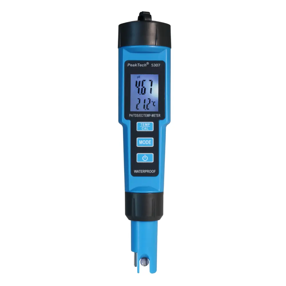 PH / EC / TDS / TEMP pH-Meter 4in1 PeakTech 5307