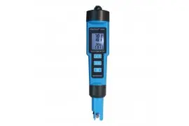 3-in-1 PeakTech 5306 pH-Meter für Temperatur und EC-Leitfähigkeit von Flüssigkeiten