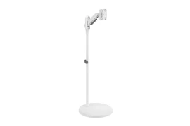 Mobiler Monitorhalter, TV-Ständer Spacetronik SPE-T01W, Weiß