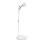 Mobiler Monitorhalter, TV-Ständer Spacetronik SPE-T01W, Weiß