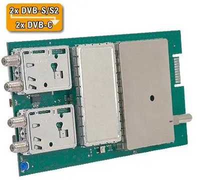 Moduł POLYTRON SPM-S2CT 2x DVB-S-S2 / 2x DVB-C QAM