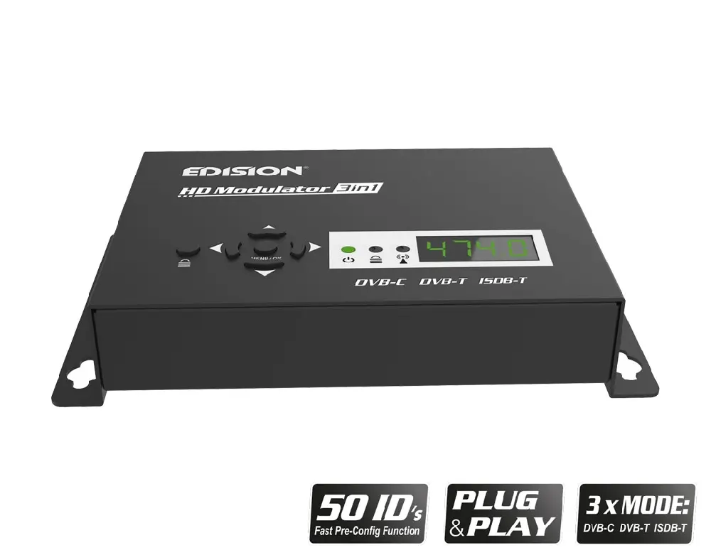 HDMI-Modulator für DVB-T/C/ISDB-T MPEG4 EDISION 3in1 HD
