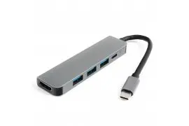 Multiport USB-C 5 in 1 auf HDMI + USB-C mit PD + 3x USB 3.0 SPU-M12