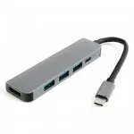 Multiport USB-C 5 in 1 auf HDMI + USB-C mit PD + 3x USB 3.0 SPU-M12