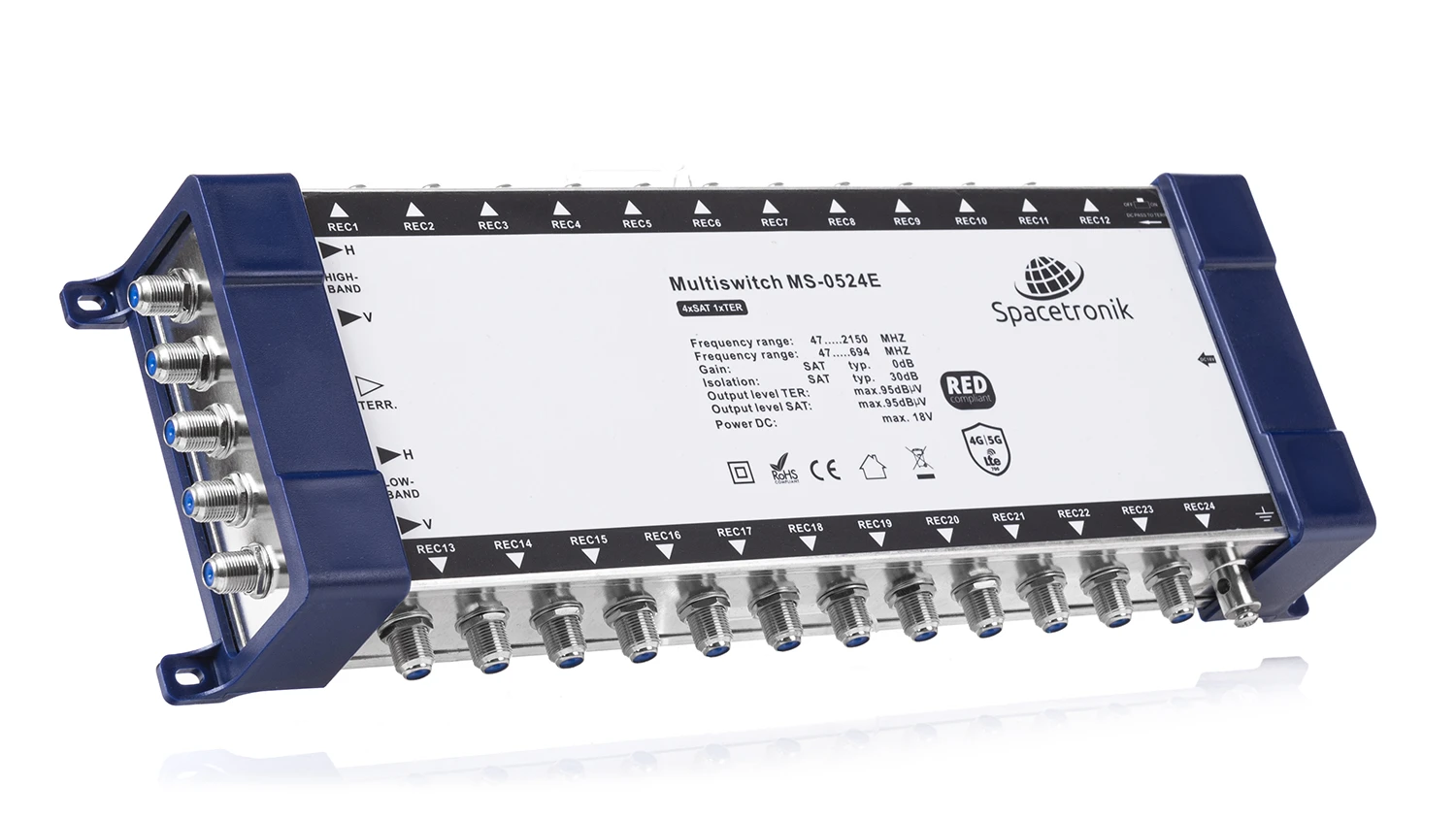 Spacetronik E-Serie MS-0524E 5/24End Multischalter mit Netzteil