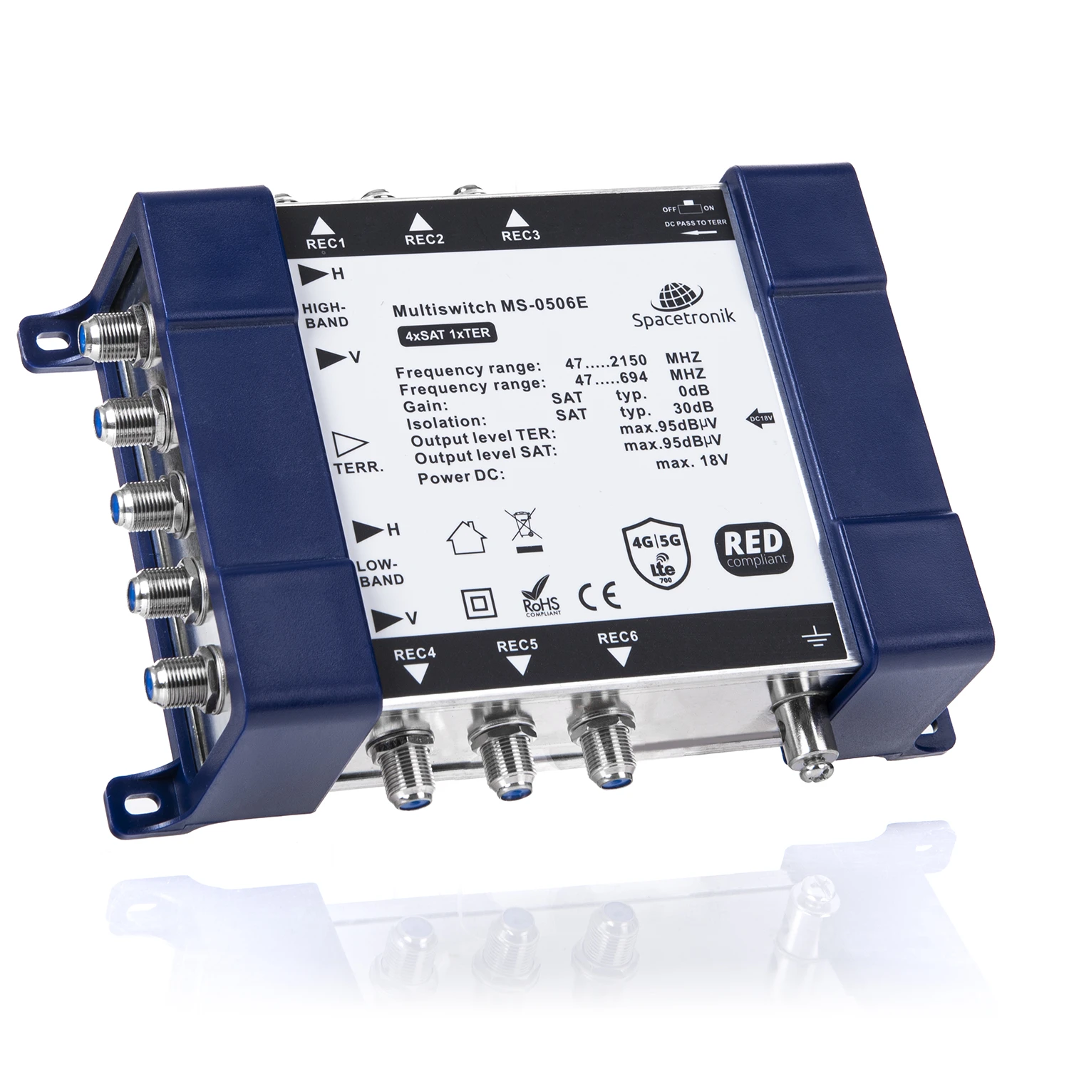 Spacetronik E-Serie MS-0506E 5/6 End Multischalter mit Netzteil