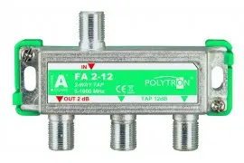 Odgałęźnik Polytron Tap 2-krotny 12dB 5-1000 MHz FA 2-12