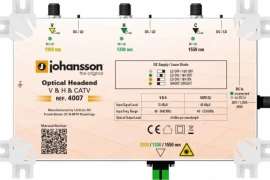 Optyczny nadajnik Johansson 4007 / 2x RF + CATV