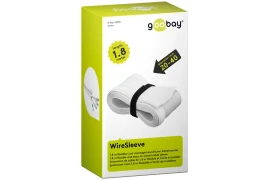 Osłona kabli na rzep WireSleeve Goobay 1,8m biała