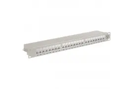 Patch panel FTP CAT 6A Ekranowany 24-porty Goobay czarny