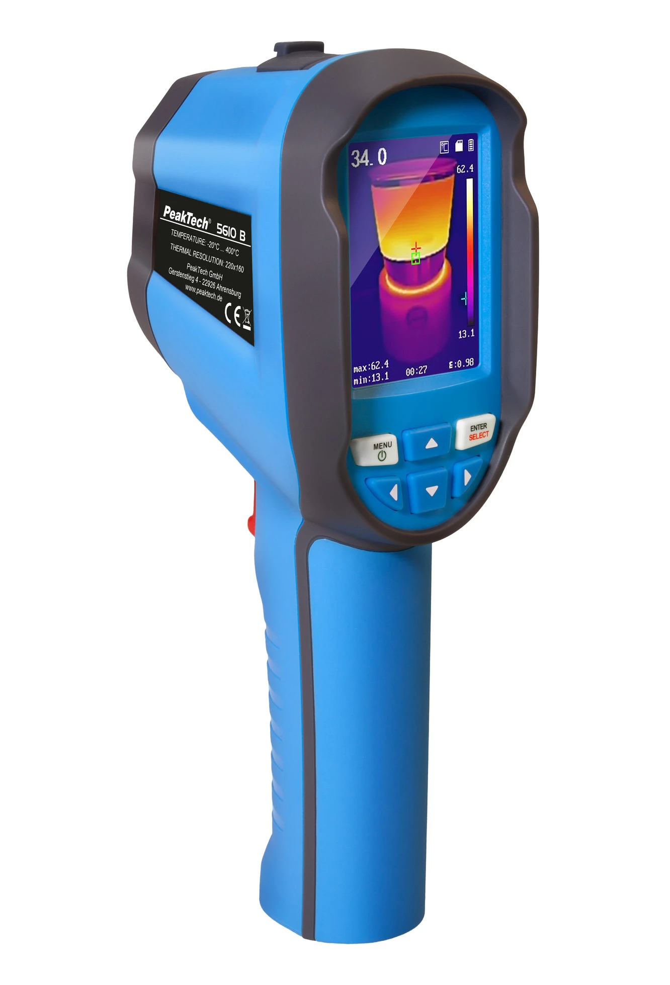 Pyrometer-Wärmebildkamera PeakTech 5610B