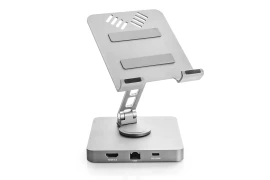 11 in 1 USB-C Hub Stand USB-C to  HDMI + USB-C z PD + 3x USB+ RJ45 + AUX + microSD + SD SPE-PB04