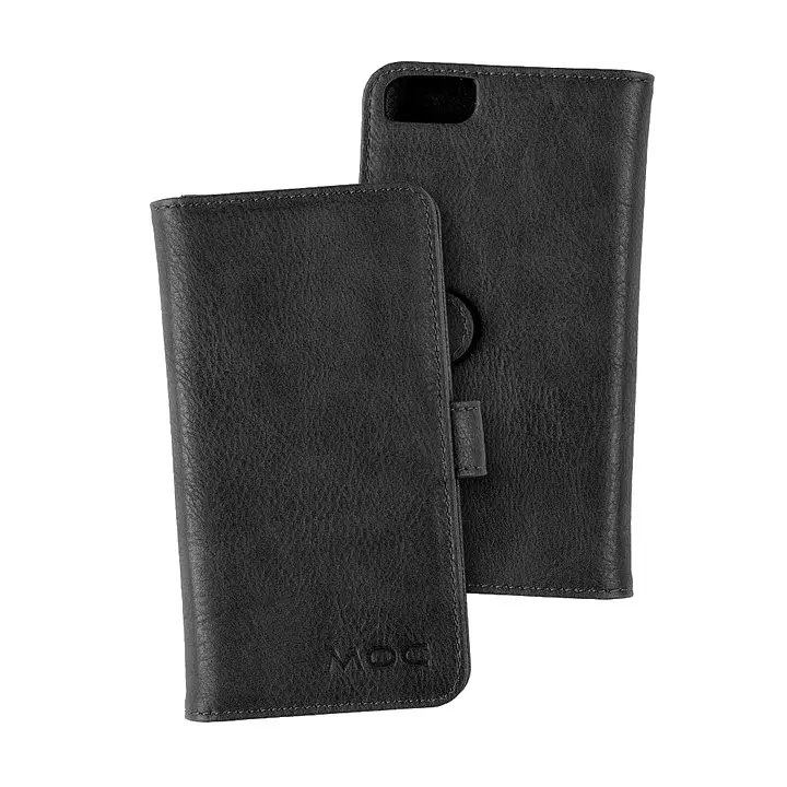 Portfel + etui na telefon MOC Velcro Wallet na iPhone 6/7/8 Black