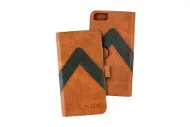 Portfel + etui na telefon MOC Velcro m-Leather Wallet na iPhone 6/7/8 Brown