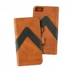 Portfel + etui na telefon MOC Velcro m-Leather Wallet na iPhone 6/7/8 Brown