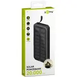 PowerBank Goobay Fast Charge mit Solar 20.000 mAh 0,3m