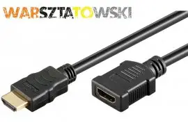 przedłużacz HDMI™ Goobay Gold Black 1m