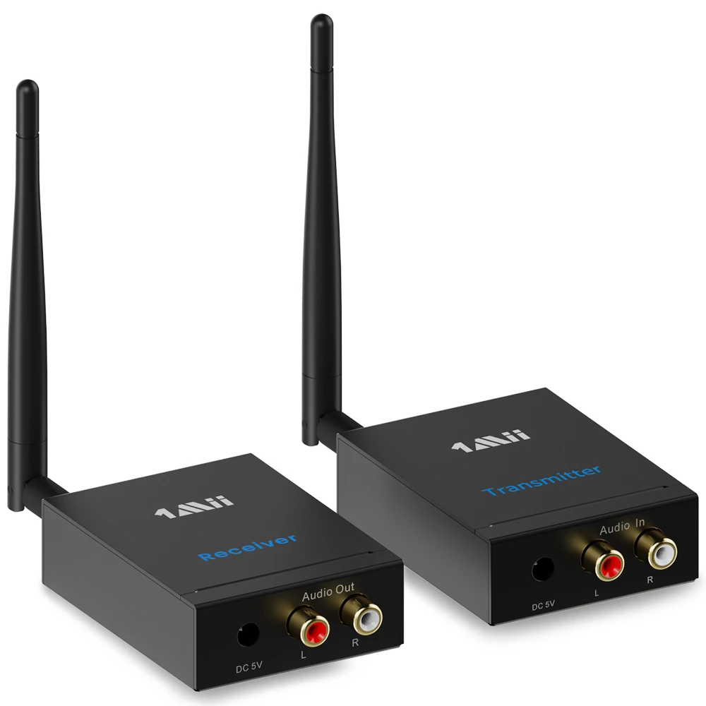 2x Cinch-Audio-Sender-Erweiterung 100m 2,4GHz RT5066 1MII