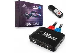 Umschalter KVM USB + HDMI 2/1 Spacetronik SPH-KVM21