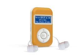 Tragbares DAB+ UKW-Taschenradio mit LCD-Bildschirm und integriertem Akku
