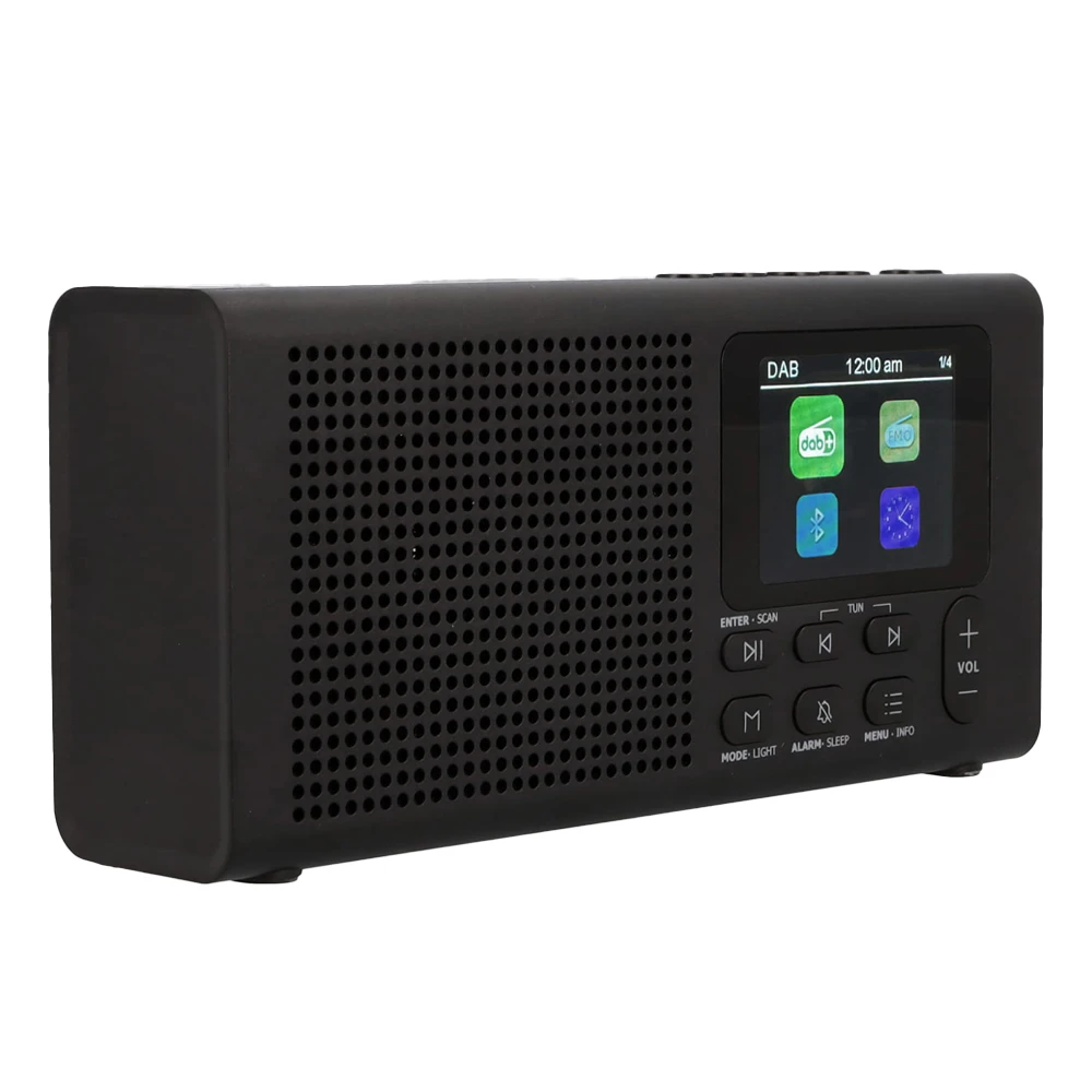 Radio - Bluetooth-Lautsprecher 5.3 DAB/DAB+/FM Opticum TON 5 mit LCD - Schwarz