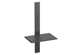 Spacetronik SPGC21 verstellbares Wandregal, schwarzer Stahl, 43 cm