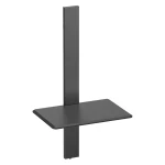 Spacetronik SPGC21 verstellbares Wandregal, schwarzer Stahl, 43 cm