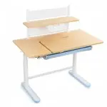 Spacetronik XD 112x60 cm (blau) Verstellbarer Kinderschreibtisch mit Ablage